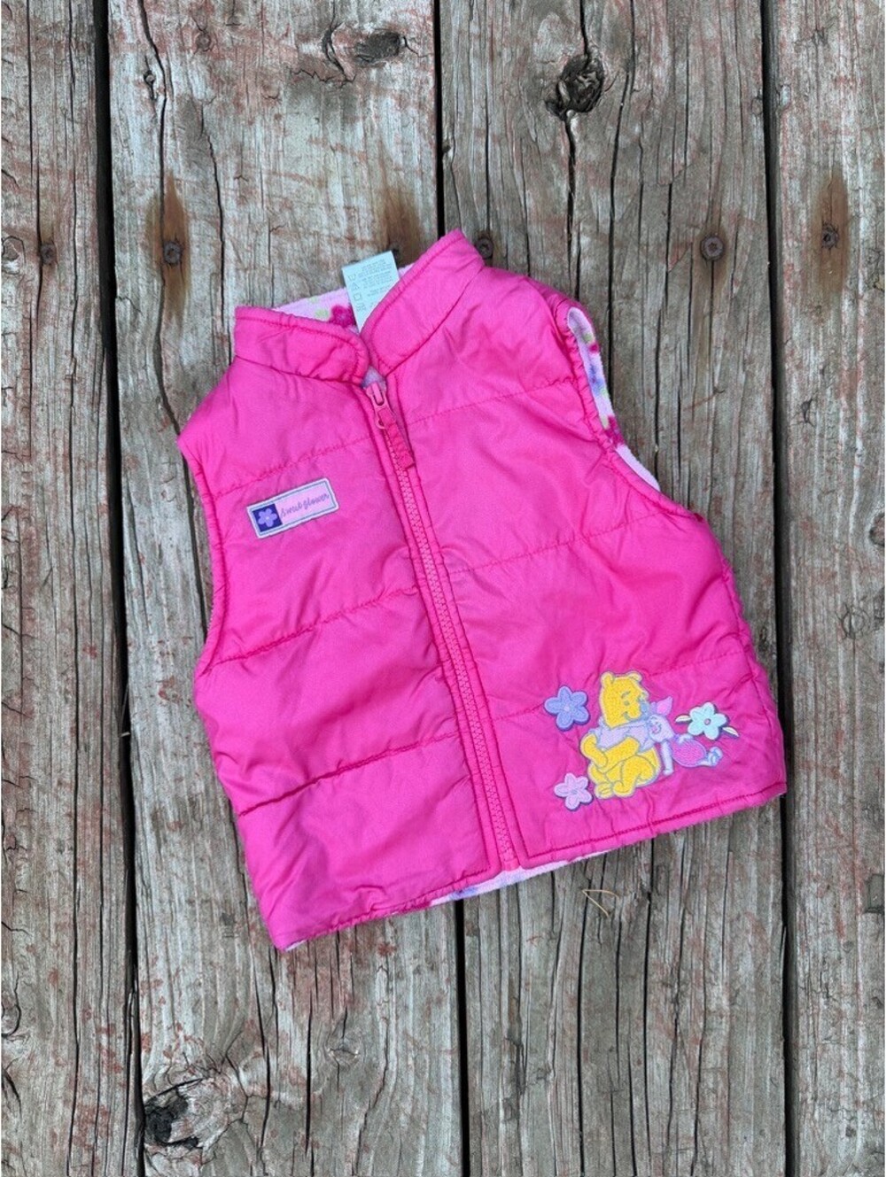 Vintage Y2K Winnie the Pooh Toddler Girl Vest Size 24 Months